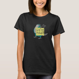 Jeder Snack Mahlzeit oder Bissen ich Türkis Conure T-Shirt