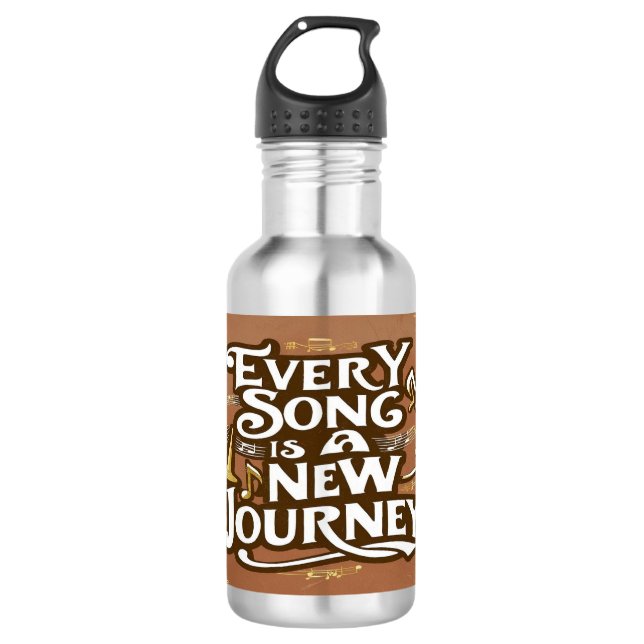 Jeder Song ist eine neue Reise 2 Wasserflasche (Vorderseite)
