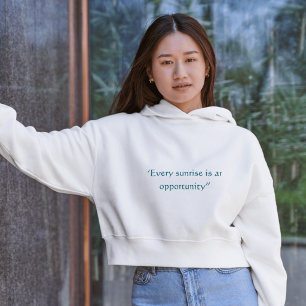Jeder Sonnenaufgang ist eine Gelegenheit Minimalis Hoodie