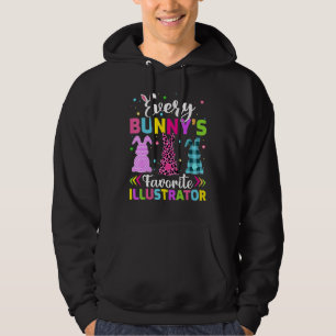 Jeder Sonnenhase liebt Illustrator Ostern Hoodie
