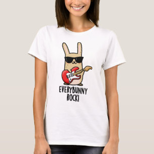 Jeder sonnige Rock Funny Animal Rabbit Pub T-Shirt