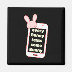 Jeder sonnige Text einige sonnige Pink Phone Charm Magnet