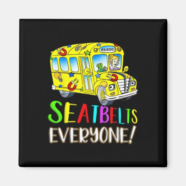 Jeder Spaß Magic School Bus Fahrer Job Prix Magnet (Vorne)