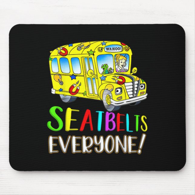 Jeder Spaß Magic School Bus Fahrer Job Prix Mousepad (Vorne)