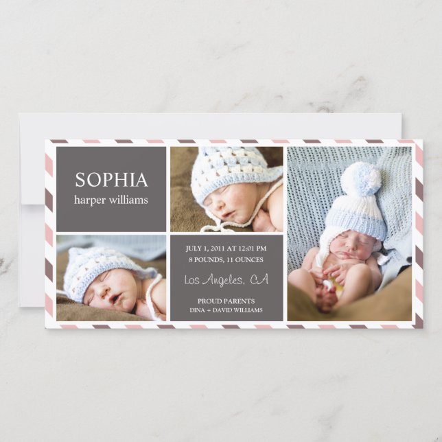 JEDER TAG BABY | GEBURTSANKÜNDIGUNG ANKÜNDIGUNG (Vorderseite)