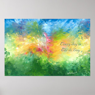 Jeder Tag ist Earth Day Poster