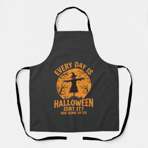 Jeder Tag ist Halloween Vogelscheuche Hexe Design_ Schürze