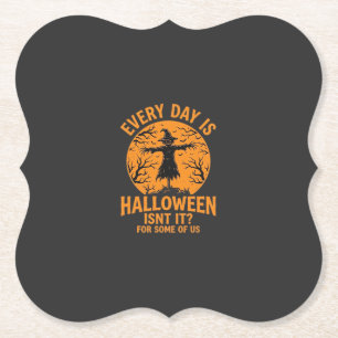 Jeder Tag ist Halloween Vogelscheuche Hexe Design_ Untersetzer