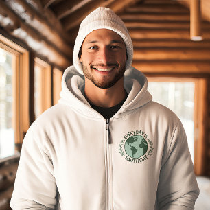 Jeder Tag Ist Tag Der Erde - Vintage Green Earth L Hoodie