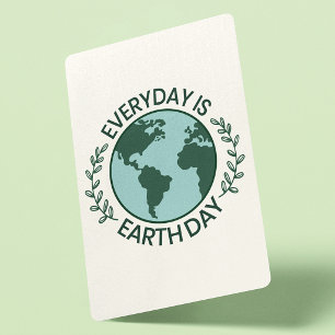 Jeder Tag Ist Tag der Erde - Vintage Green Earth L Spielkarten
