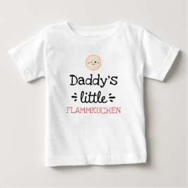 [Jeder Text] Kleine Flammkuchen Baby T-shirt