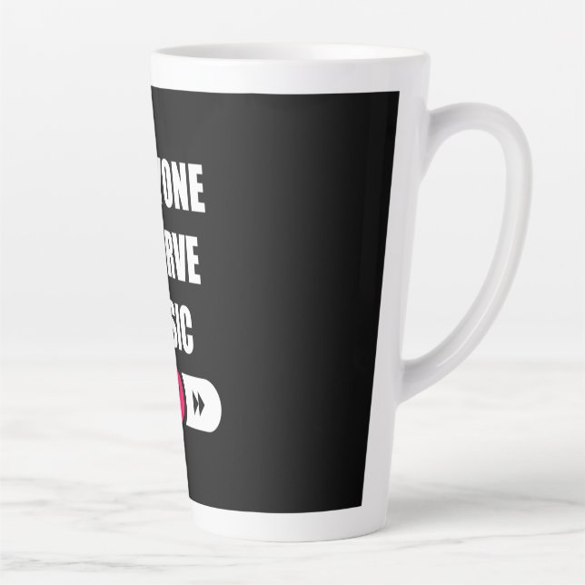 Jeder verdient Musik Milchtasse (Rechts)