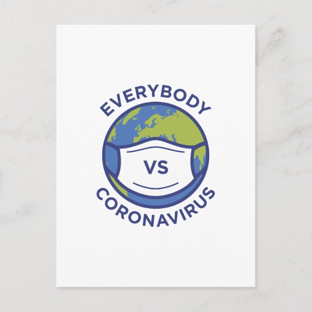 Jeder VS Coronavirus Postkarte (Vorderseite)