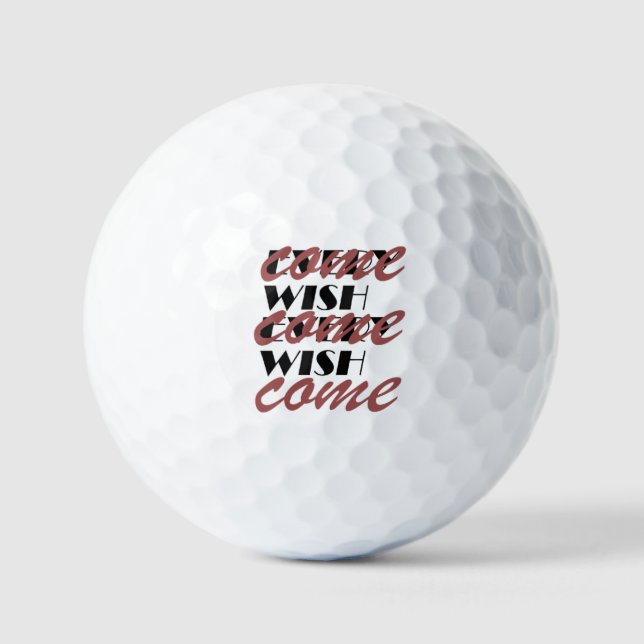 JEDER WUNSCH ERFÜLLT  GOLFBALL (Vorderseite)