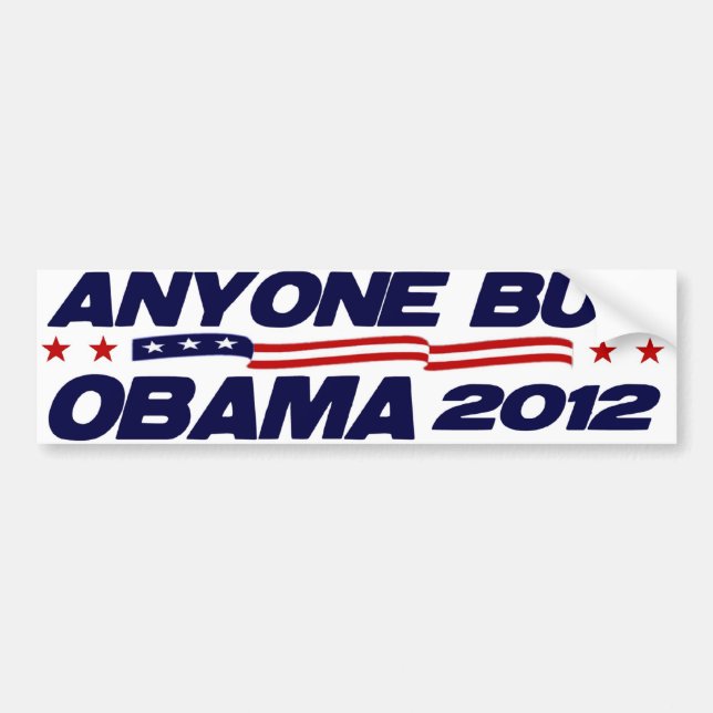 Jedermann aber Obama 2012 Autoaufkleber (Vorne)