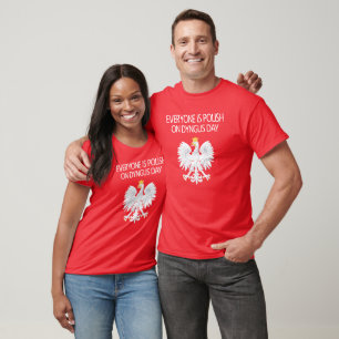 Jedermann ist am Dyngus-Tag Polnisch T-Shirt