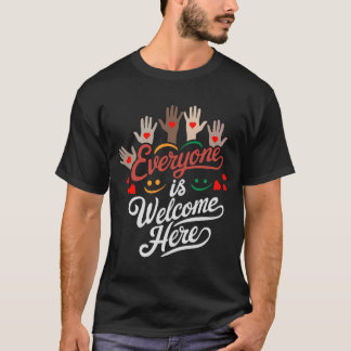 Jedermann ist hier willkommen Idaho Lehrer T-Shirt