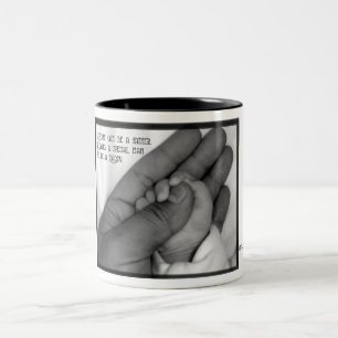 Jedermann kann ein Vater sein Zweifarbige Tasse