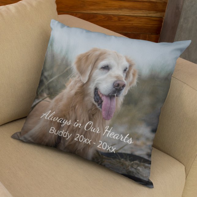 Jederzeit in My Heart Dog Foto Beileid Memorial Kissen (Von Creator hochgeladen)