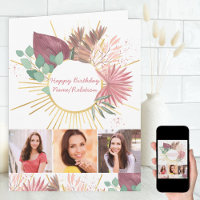 Jedes Alter 3 FotoCollage Personalisiert Boho Gebu