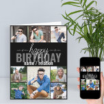 Jedes Alter 8 Foto Collage Personalisierten Mens G Karte<br><div class="desc">Personalisierte Geburtstagskarte für jedes Alter. Die Fotovorlage ist für Sie bereit, 8 Ihrer Lieblings-Fotos hinzuzufügen und mit dem Namen oder der Beziehung des Geburtstags, wie Vater, Sohn, Bruder usw., zu personalisieren. Im Inneren lautet die Karte "Happy Geburtstag" und Sie haben auch die Möglichkeit, Ihre eigene, benutzerdefinierte Nachricht hinzuzufügen. Dieses Design...</div>