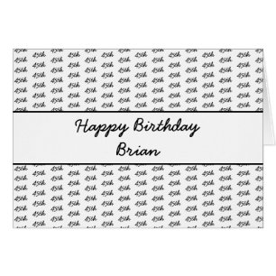 Jedes Alter benutzerdefinierte Zahlenmuster - Gold