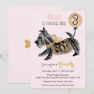 JEDES ALTER - Couture Welpen Hund Einladung zum Ge