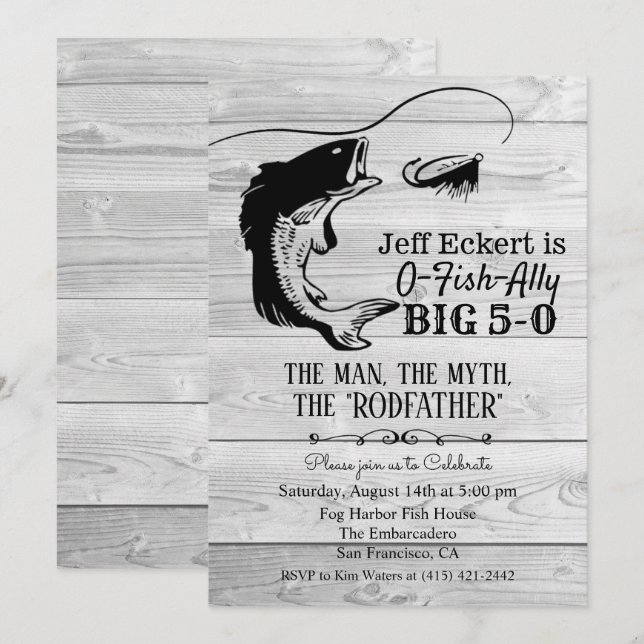 JEDES ALTER - Einladung zum Geburtstag (Vorne/Hinten)