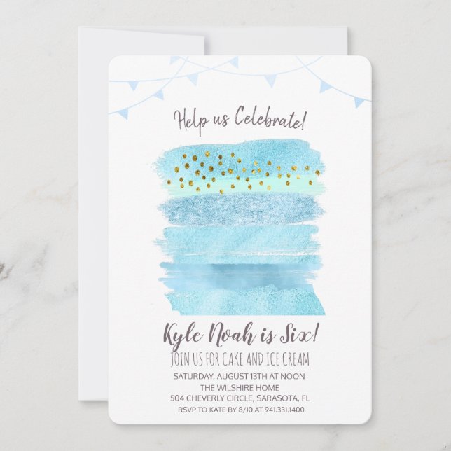 JEDES ALTER - Einladung zum Geburtstag (Vorderseite)