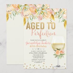 JEDES ALTER - Geburtstagseinladung 'Aged to Perfec Einladung