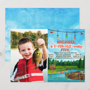 JEDES ALTER - Gone Fishing Birthday Einladung
