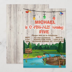 JEDES ALTER - Gone Fishing Birthday Einladung