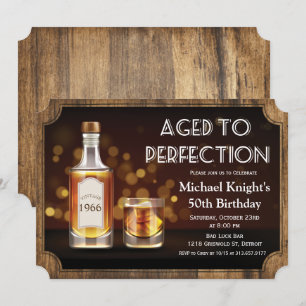 JEDES ALTER - Im Alter Perfektionierter Whisky-Geb Einladung
