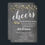 JEDES ALTER - Käse Weinkreide Geburtstagseinladung Einladung<br><div class="desc">Cheers Wine Glass Chalk Chalkboard Geburtstagsparty Einladung</div>