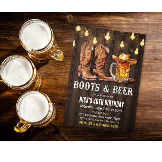 JEDES ALTER - Stiefel und Biere Einladung zum Gebu