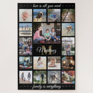 Jedes Angebot Familie Foto Collage Gold Schwarze M