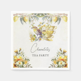 Jedes Anlasses Lemon Tea Party Vintag Serviette