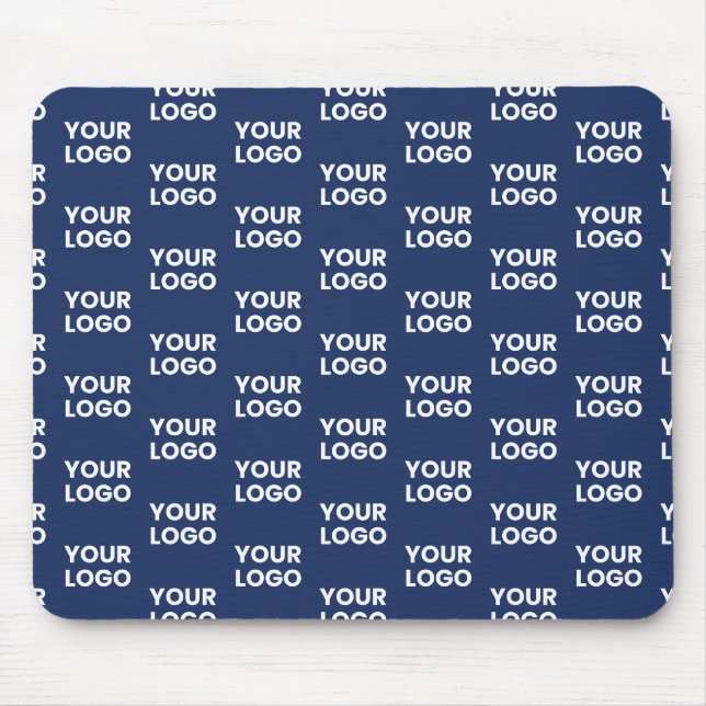 Jedes Bild oder Firmenlogo editierbar dunkles Navy Mousepad (Vorne)