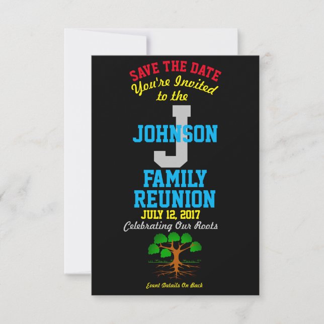 Jedes Datum, an dem die Wiedersehen eines Namens s Save The Date (Vorderseite)