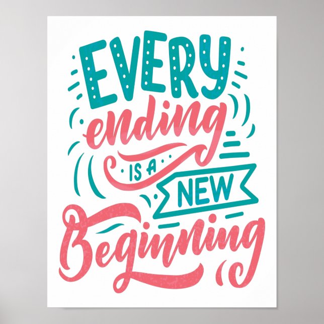 Jedes Ende ist ein neuer Anfang Poster (Vorne)