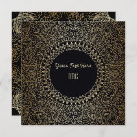 Jedes Ereignis Elegante Gold Mandala