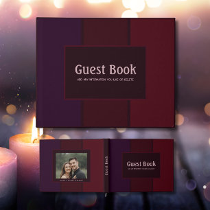 Jedes Ereignis Gastbuch Gothic Plum Dark Wine Goth Gästebuch