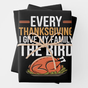 Jedes Erntedankfest gebe ich meiner Familie den Vo Geschenkpapier Set