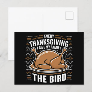 Jedes Erntedankfest schenke ich meiner Familie den Postkarte