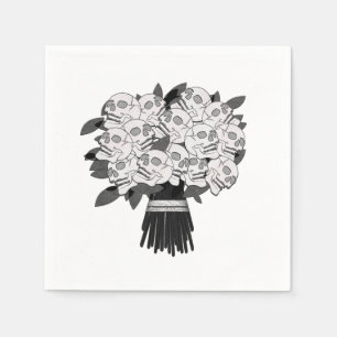 Jedes Farb*-Blumenstrauß aus Totenkopfrosen in Sch Serviette