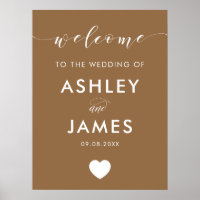 Jedes Farbherz Begrüßungszeichen, Kraft Brown