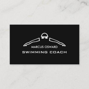Jedes Farbschwimmer Icon, Schwimmer und Rettungssc Visitenkarte