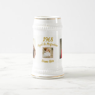 JEDES Geburtstagsgeschenk FOTO Mann oder Frau Cust Bierglas