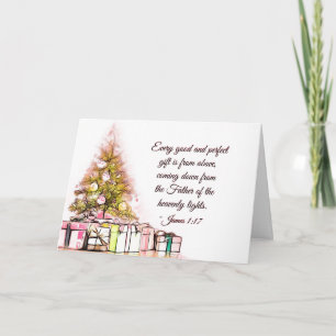 Jedes gute und perfekte Geschenk James 1:17, Weihn Feiertagskarte