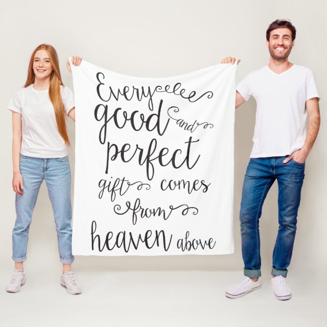 Jedes gute und perfekte Geschenk kommt aus dem Him Fleecedecke (Beispiel)
